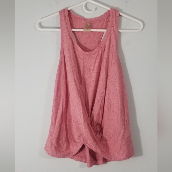 Calia Criss Cross Front Athleisure Tank Top. Speckled Pink Size Small. Soft. EUC - Picture 1 of 7